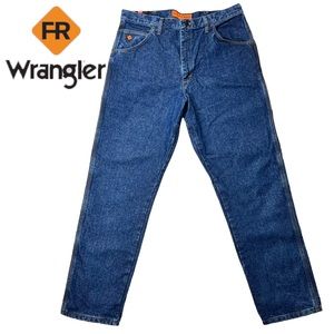 Wrangler Flame Resistant HCR 2‎ NFPA 2112 Relaxed Blue Jeans Men’s 38 x 34